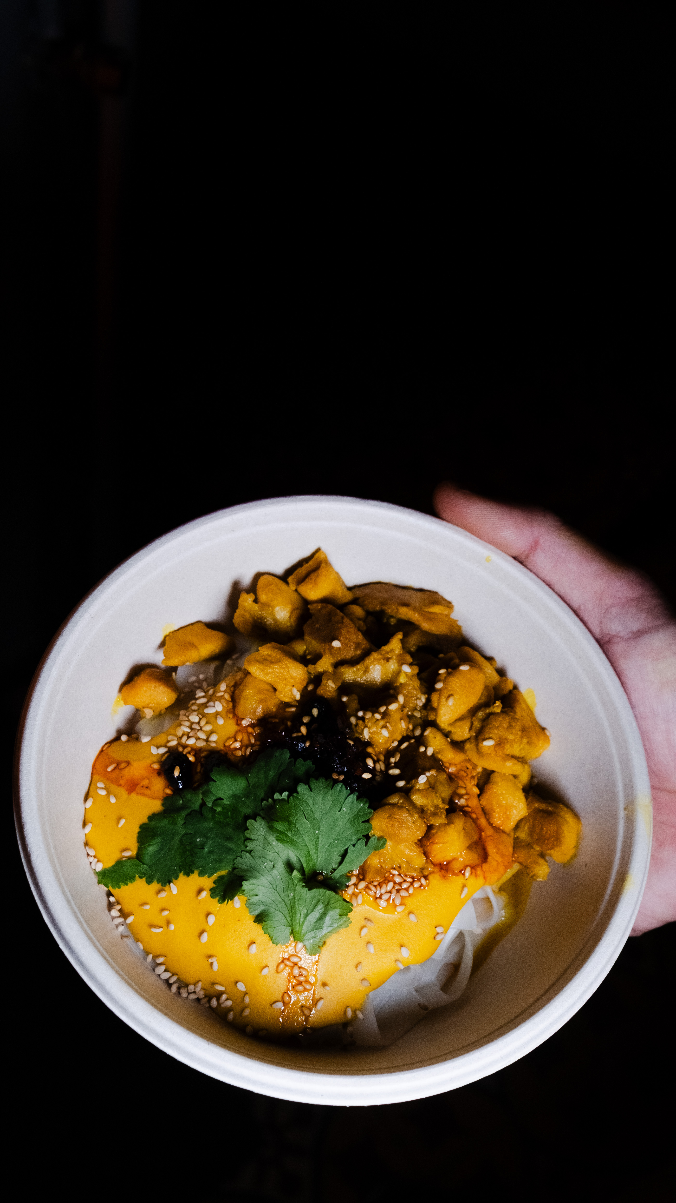 Customers waiting at the 2yaki stand